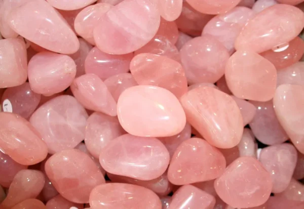 Rose Quartz Tumbled Crystal - Multiple Sizes Available - Tumbled Rose Quartz Stone - Gemmy Rose Quartz Crystal