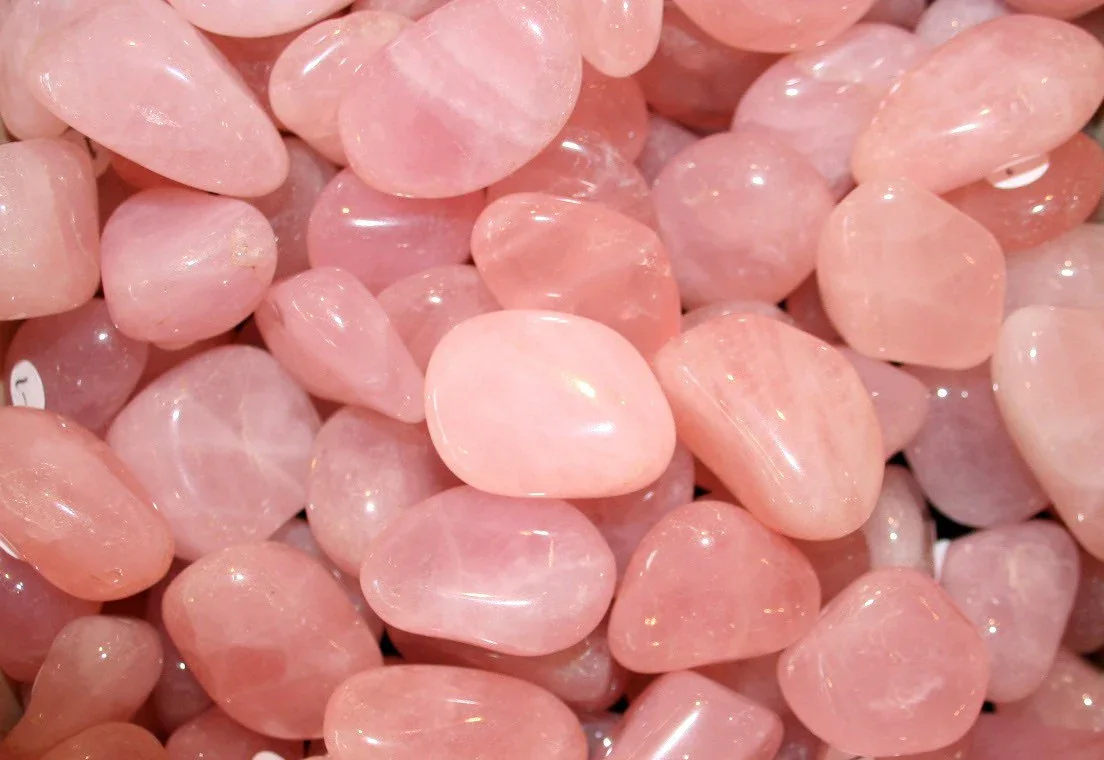Tumbled Rose Quartz Stones - Multiple Sizes