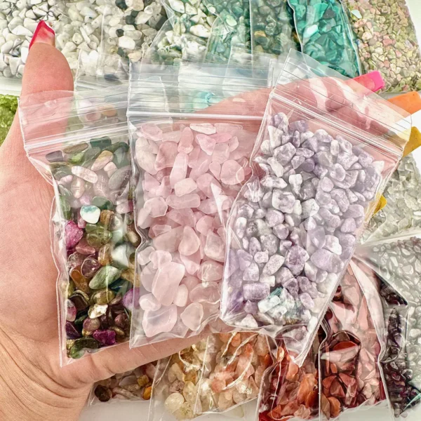 Baggy of Gemstone Crystal Chips, Natural Crystal Chips, Gemstone Chips image 2 Baggy of Gemstone Crystal Chips, Natural Crystal Chips, Gemstone Chips image 2