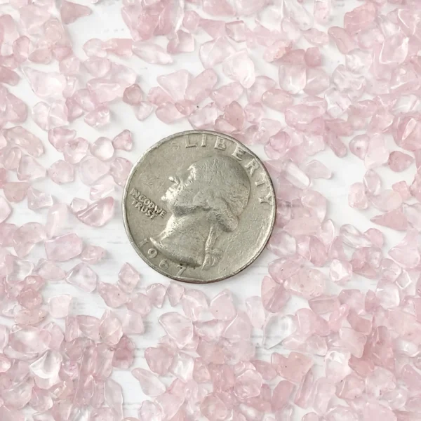 Rose Quartz Crystal Chips | Rose Quartz Mini Stones | Rose Quartz Roller Ball Crystal Gemstone Chips, Crafts, Jewelry, Spell Jars, Candles image 5 Rose Quartz Crystal Chips | Rose Quartz Mini Stones | Rose Quartz Roller Ball Crystal Gemstone Chips, Crafts, Jewelry, Spell Jars, Candles image 5