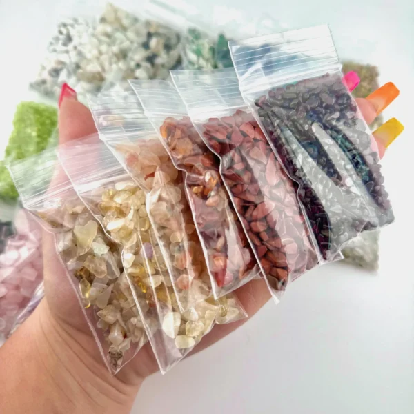 Baggy of Gemstone Crystal Chips, Natural Crystal Chips, Gemstone Chips image 4 Baggy of Gemstone Crystal Chips, Natural Crystal Chips, Gemstone Chips image 4