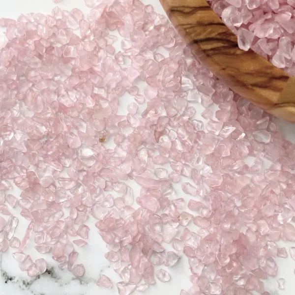 Rose Quartz Crystal Chips | Rose Quartz Mini Stones | Rose Quartz Roller Ball Crystal Gemstone Chips, Crafts, Jewelry, Spell Jars, Candles image 3 Rose Quartz Crystal Chips | Rose Quartz Mini Stones | Rose Quartz Roller Ball Crystal Gemstone Chips, Crafts, Jewelry, Spell Jars, Candles image 3